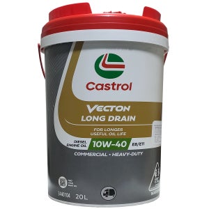 캐스트롤 벡톤 롱드레인 10W40 금색 20L CK-4 E8 100% 합성 장수명 디젤 엔진오일 (리무라 R6 급) 화물차 중장비 트랙터 선박용
