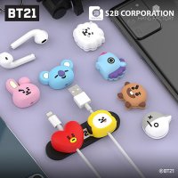 BT21 페이스 마그네틱 케이블 홀더 / 케이블 선정리 / 케이블 홀더 / 이어폰걸이 / 충전기선정리