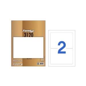 폼텍 물류관리용 라벨 LS-3120 A4 100매 2칸 200X140mm 레이저잉크젯겸용
