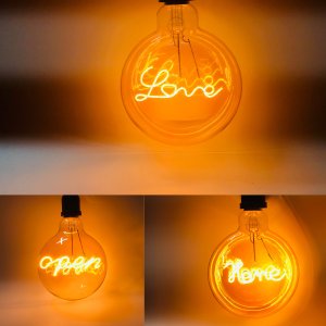 LED 에디슨 전구 필라멘트 인테리어 감성 조명 램프 레터링 집꾸미기 카페조명 무드등