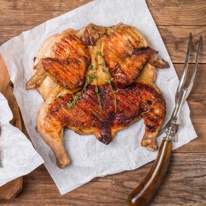 치킨쿡 바로구이 옛날 통마리 통닭 (600g) 집에서 냉동 치킨 술안주 에어프라이어 요리