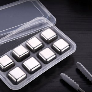 돌 얼음 쇠 큐브 라떼 안 녹는 아이스 볼 메이커 녹지않는얼음 트레이 냉동실 스텐 얼음틀