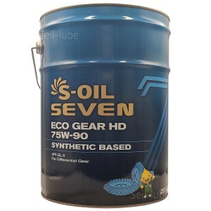 에스오일 세븐 에코 기어 HD 75W90 20L GL-5 액슬 데후 디퍼런셜 기어 오일 SYNTHETIC BASED (합성유) 화물차 승용차 중장비 트럭 SUV 80W90 대체품
