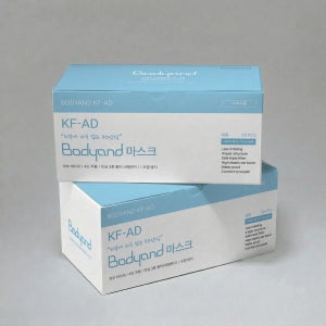 바디앤 보풀없는 비말차단 황사 무자극 부드러운 마스크 2box(100매)