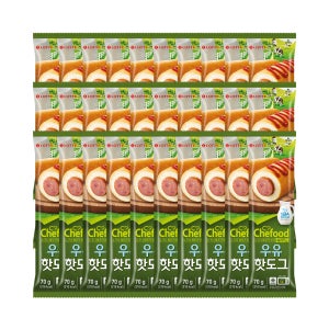 쉐푸드 핫도그 우유, 70g, 30개
