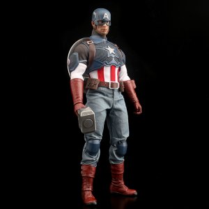 마블 어벤져스 슈퍼 히어로 아이언맨 토니 스타크 레이싱 슈트 엔드게임 묠니르 캡틴 아메리카 30cm 12인치 피규어