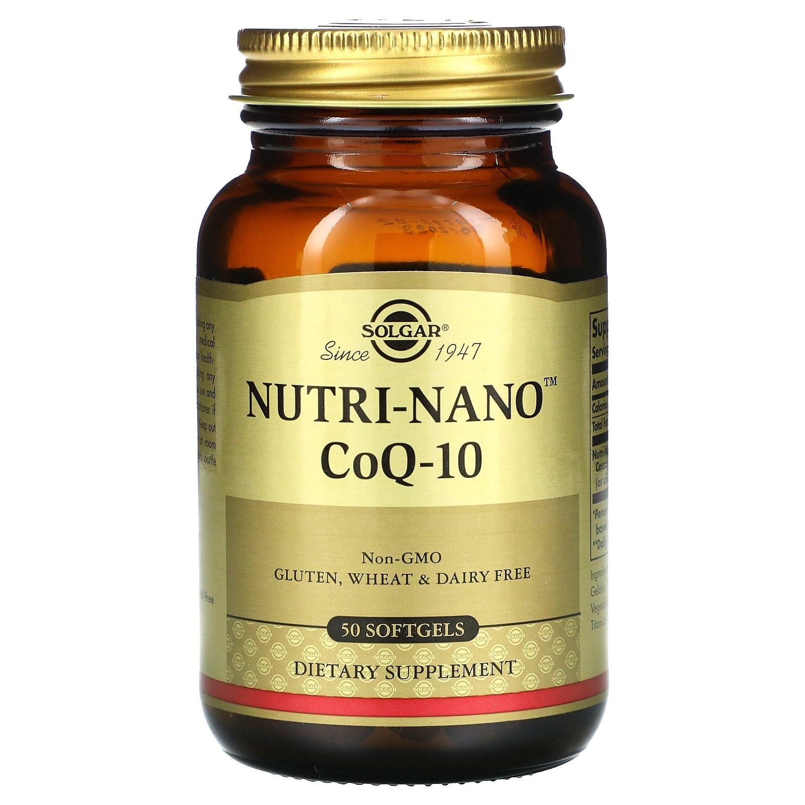 Solgar Nutri-<b>Nano</b> CoQ10 솔가 <b>뉴트리 나노</b> 코튜텐 50캡슐