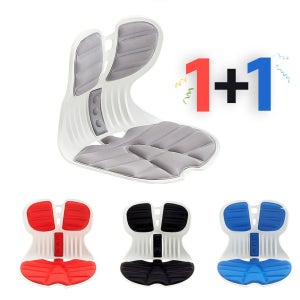 1+1 콤비체어 슬림 바른 자세 체형 교정 커브 허리 디스크 척추 보호 보조 등받이 의자