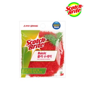 3M 스카치브라이트 베이직 폴리 수세미 (자두)
