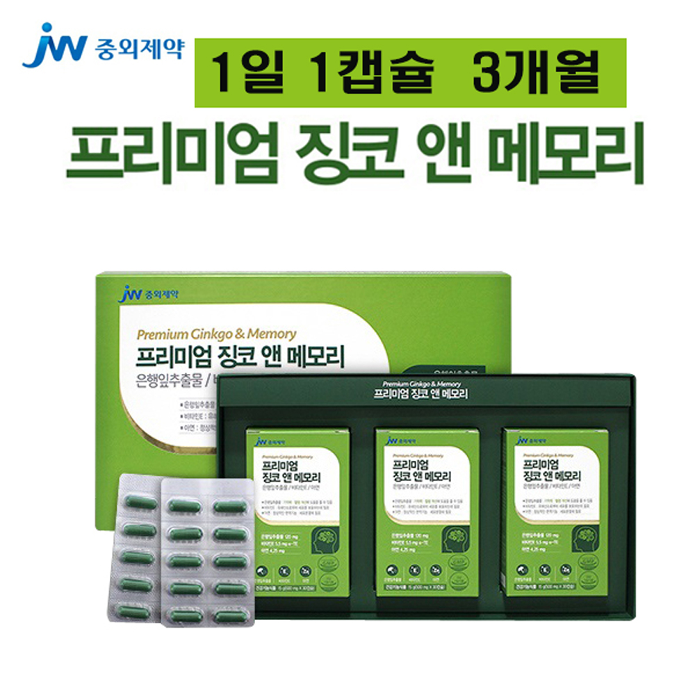 징코메모리 은행잎 플라보놀 비타민E 아연 인지질 뇌영양제 징코