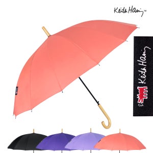 키스해링 16K 라벨포인트 튼튼한 자동 장우산 살대많은우산