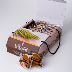 황금 찰보리빵 25g 선물박스 경주 보리빵 간식 경주빵 특산품 선물 아침 식사 대용