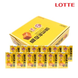 롯데제과 밀크카라멜 50g x 12입 부드러운 우유맛