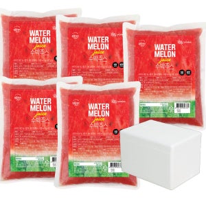 대상 복음자리 수박주스 1kg X 5개 과일음료 땡모반