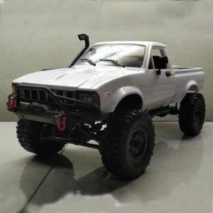 4WD 오프로드 픽업트럭 락크롤러 화이트 RC카 LED 파이오니어 입문용 무선자동차