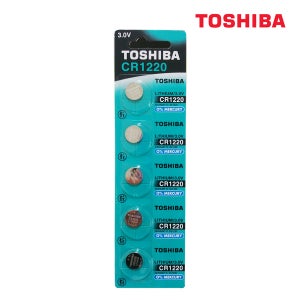 도시바 CR1220 3V 리튬 건전지 카드 5개입