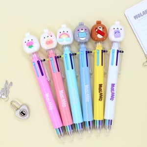 몰랑이 피규어 볼펜 필기구 학용품 학습 공부 준비물 3탄 6컬러