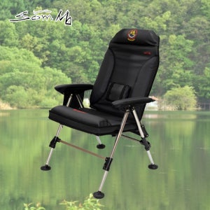 섬의자 섬프리미엄 블랙 민물 낚시의자 (손잡이 포함)