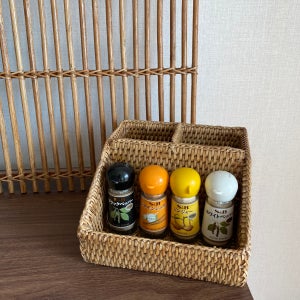 라탄상점 라탄 데스크 칸 정리함 1