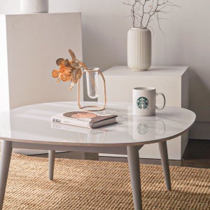 와이미 모도리 세라믹 원형 좌식 테이블 식탁