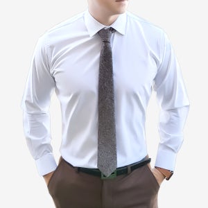 [3단맞춤핏]레디핏 남자 구김없는 링클프리 스판 슬림 긴팔 치즈 와이셔츠 RF1177