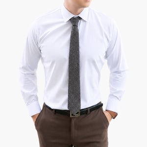 [3단맞춤핏]레디핏 남자 구김없는 링클프리 스판 슬림 긴팔 치즈 와이셔츠 RF1177