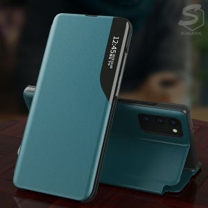 갤럭시A52s 5G A528 클리어뷰 가죽 스탠딩 플립 커버 핸드폰 케이스