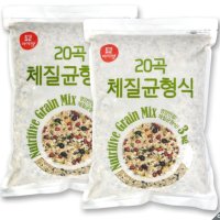 미이랑 체질균형식 3kg 2봉 잡곡 혼합 다이어트 100% 국내산 균현혼식 20가지 영양잡곡 콩 팥의 껍질을 없애고 쌀알 크기로 잘게 분쇄해 아이들 노인들 먹기편함 햇곡식 검증철저