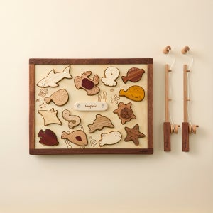 낚시놀이 퍼즐액자세트 원목블럭장난감