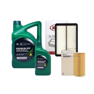 싼타페DM 2.0/2.2디젤 순정 엔진오일교환 오일세트 프리미엄DPF(7L)+필터2F100-2W300