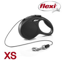 플렉시 자동줄 강아지 자동 리드줄 목줄 FLEXI XS 3m 블랙