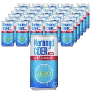 동아오츠카 나랑드사이다 제로 180ml 캔 1박스(30캔) 소용량 업소용 노슈가