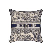 DIOR PETIT COUSSIN CARRÉ TOILE DE JOUY 디올 쿠션 스몰 뚜왈 드 주이 블루