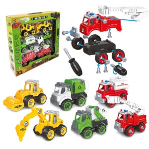 뚝딱뚝딱 DIY 뚝딱조립세트 소방차 자동차 특수차 중장비 조립 유아 어린이 장난감 선물