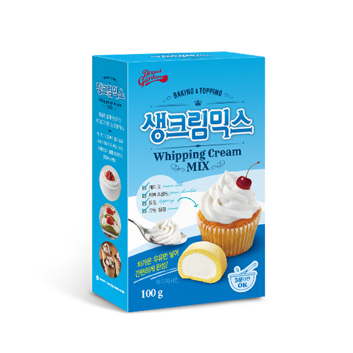 [브레드가든] 휘핑크림 생크림믹스 생크림파우더 케이크만들기