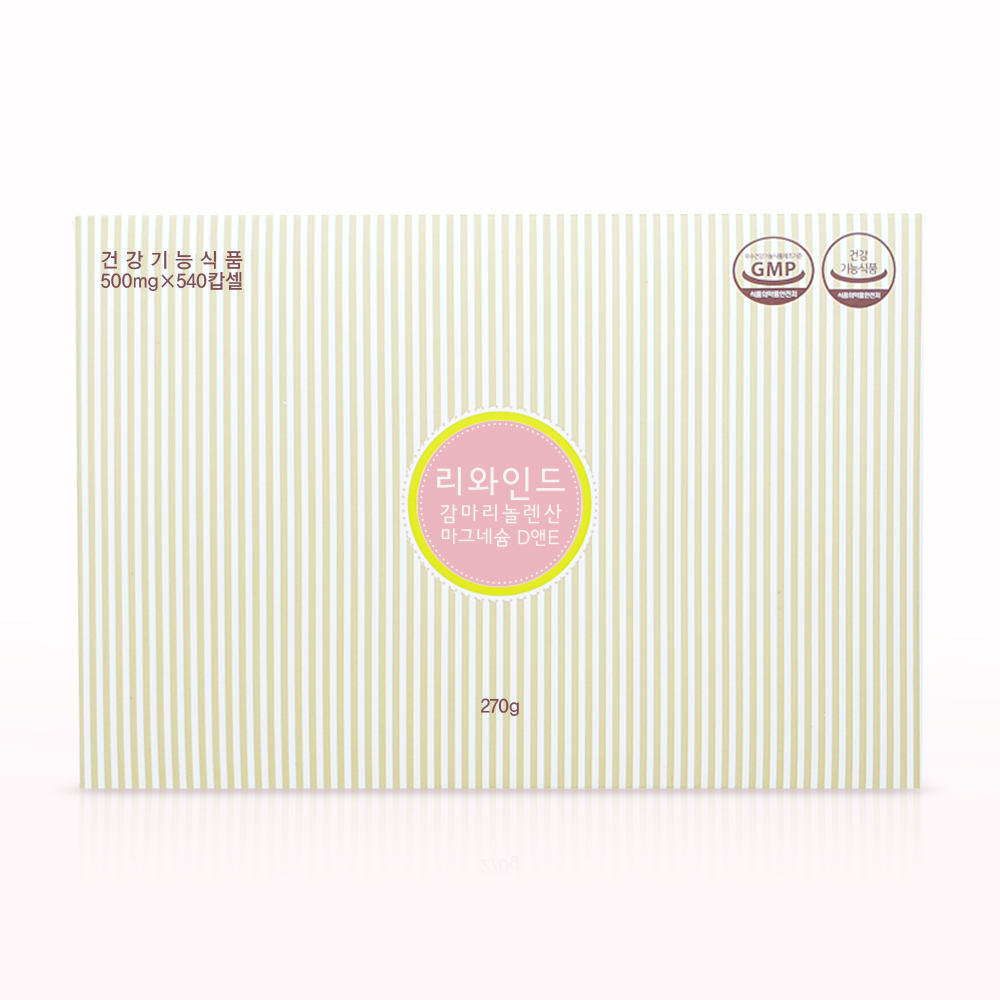 세모 리와인드 <b>감마리놀렌산</b> 마그네슘 D앤E 500mg 1곽(180캡슐 x 3병)