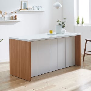 쉘리 1800C 인조대리석 아일랜드 홈바 식탁 HJS028-C 홈카페 테이블 수납장