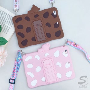 아이패드프로1세대 9.7인치 A1673 A1674 애니멀 캐릭터 스탠드 스트랩 실리콘 케이스