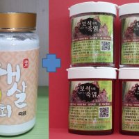 해월 햇살9회죽염 가루500g+보석 9회 죽염 자색(미세가루 20g,거친가루 20g,작은알갱이 20g,굵은알갱이 20g) 4통