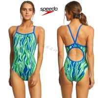 스피도 리퀴드 벌라서티 플라이 백 여자 원피스 수영복 Speedo Women’s Liquid Velocity Flyback One Piece Swimsuit (Blue/Green)