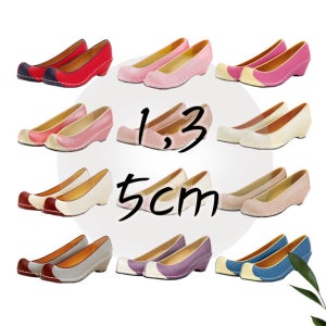 i 모미 단화 구두굽1cm 3cm 5cm 여자한복신발 여성 전통 여 꽃신 한복화