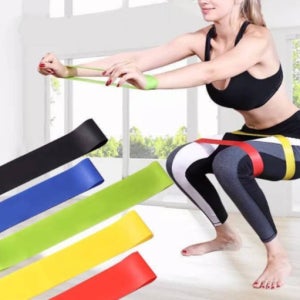 5종세트 루프밴드 5단계 튜빙 고무밴드 라텍스 탄력 근력운동 스트래칭 스쿼트 힙업 밴드