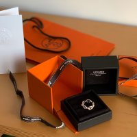 [Hermes] 에르메스 샹달 반지 스몰 실버 H109507B