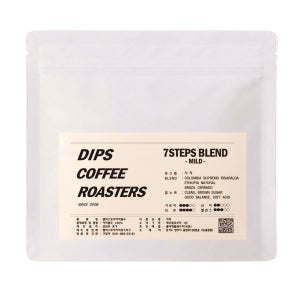 세븐스텝블랜딩 스모키한 단맛 다크스타일, 부드러운 단맛과 향긋함 마일드 스타일 합리적인 맛과 가격 딥스커피