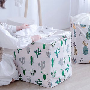 다용도 대용량 이불 정리함 오픈형 옷 보관함 리빙박스