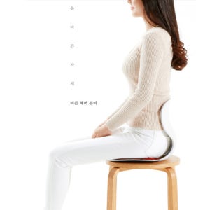 바른자세 교정의자 콤비체어 좌식의자 허리 교정의자 디스크 척추 등받이