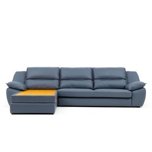 쏘랩 해럴드 돌소파 이태리 전체 올가죽 천연 통가죽 카우치형 황토 온돌 돌 쇼파