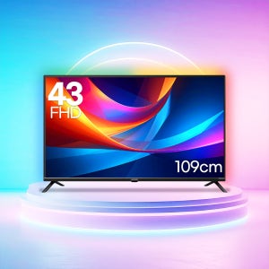 루컴즈 에너지효율 1등급 슬림베젤 FHD TV 109cm(43인치), LT-FB43C05N, 스탠드직배송(자가설치)