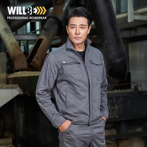 [PR111] 하계작업복 M/GREY 스판 하복 상의 사무복 근무복