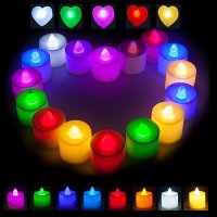 원형 LED 촛불 양초 캔들 미니 프로포즈 전기 기념일 이벤트 무드등 조명 티라이트